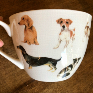 PORTOBELLO by Design extra large bone China Dog Teacup
